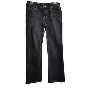 White House Black Market Blanc Bootcut Jeans Sz 6S Black Y2K Stretch Minimalist